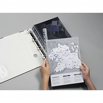 Скрепкошина с перфорацией Durable, для бумаг, до 60 листов, толщина 6 мм, А4, пластик